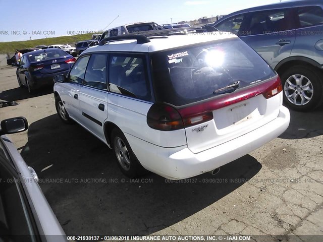 4S3BK6352S7326258 - 1995 SUBARU LEGACY L/OUTBACK WHITE photo 3