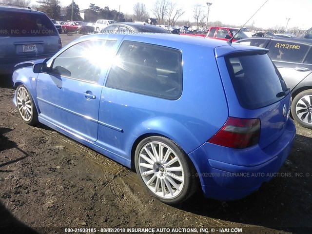 9BWKE61J234078559 - 2003 VOLKSWAGEN GTI 20TH ANNIVERSARY BLUE photo 3