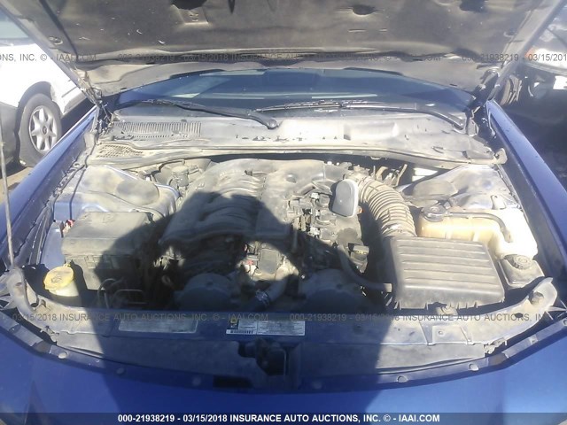 2B3CA3CV9AH253514 - 2010 DODGE CHARGER SXT BLUE photo 10