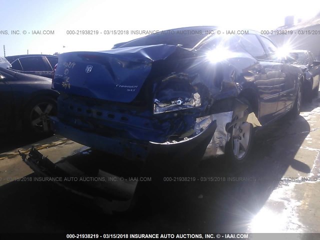 2B3CA3CV9AH253514 - 2010 DODGE CHARGER SXT BLUE photo 6