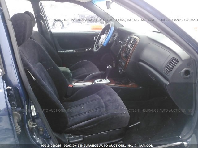 KMHWF35H82A616756 - 2002 HYUNDAI SONATA GLS/LX BLUE photo 5