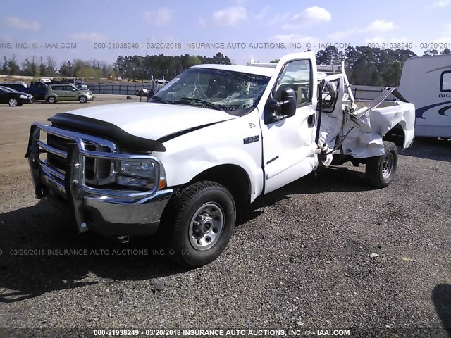 1FTNX21F32EC50323 - 2002 FORD F250 SUPER DUTY WHITE photo 2