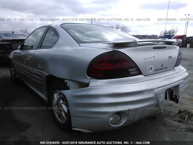 1G2NF12EX2C242481 - 2002 PONTIAC GRAND AM SE1 GRAY photo 3