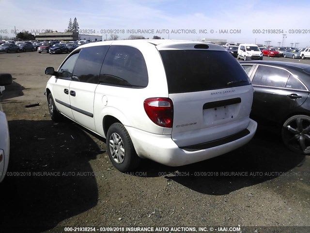 1D4GP24E75B304761 - 2005 DODGE GRAND CARAVAN SE WHITE photo 3