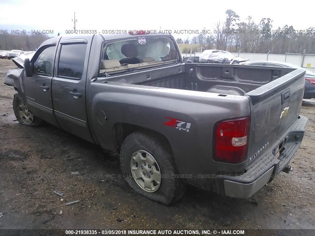 3GCPKSE74CG283206 - 2012 CHEVROLET SILVERADO K1500 LT BROWN photo 3