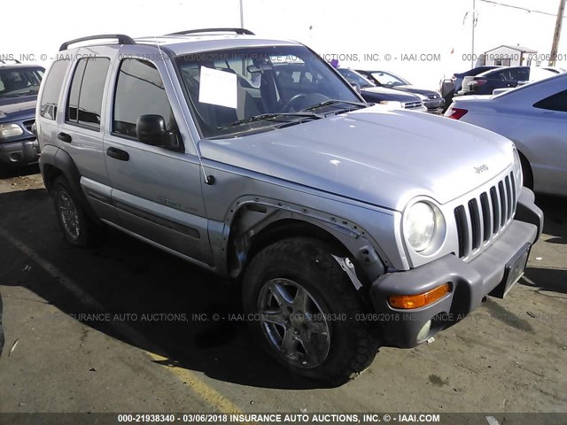 1J8GL48K03W549789 - 2003 JEEP LIBERTY SPORT/FREEDOM SILVER photo 1