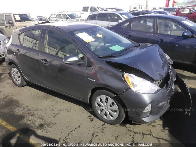 JTDKDTB32D1050520 - 2013 TOYOTA PRIUS C GRAY photo 1