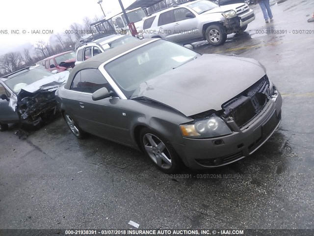 WAUAC48H74K003756 - 2004 AUDI A4 1.8 CABRIOLET GRAY photo 1