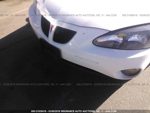 2G2WP522751148079 - 2005 PONTIAC GRAND PRIX WHITE photo 6