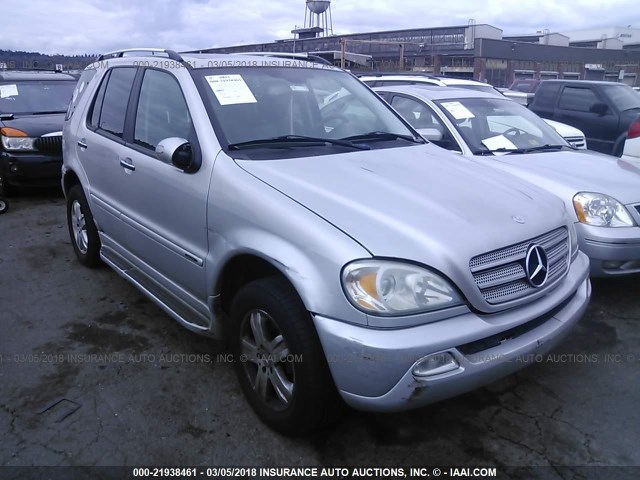 4JGAB75EX5A527956 - 2005 MERCEDES-BENZ ML 500 SILVER photo 1