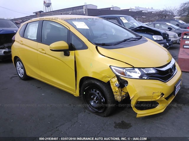 3HGGK5H43JM714458 - 2018 HONDA FIT LX YELLOW photo 1