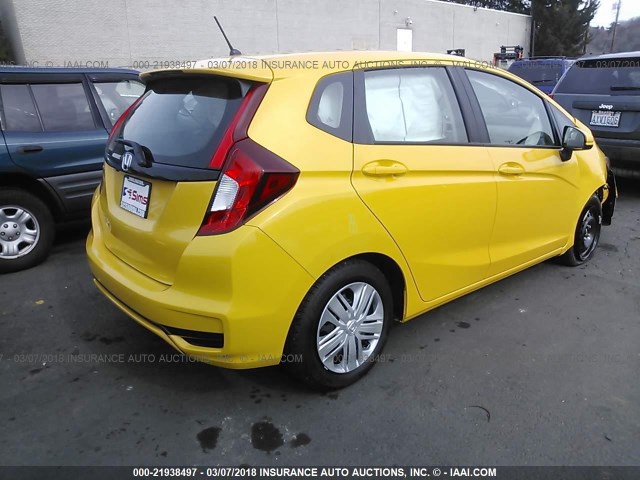 3HGGK5H43JM714458 - 2018 HONDA FIT LX YELLOW photo 4