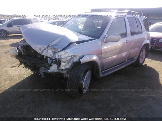 JNRDR09Y93W301691 - 2003 INFINITI QX4 SILVER photo 2