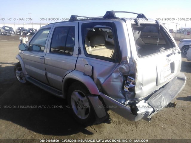 JNRDR09Y93W301691 - 2003 INFINITI QX4 SILVER photo 3