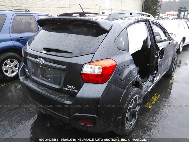 JF2GPAGC0E8216442 - 2014 SUBARU XV CROSSTREK 2.0 LIMITED GRAY photo 4