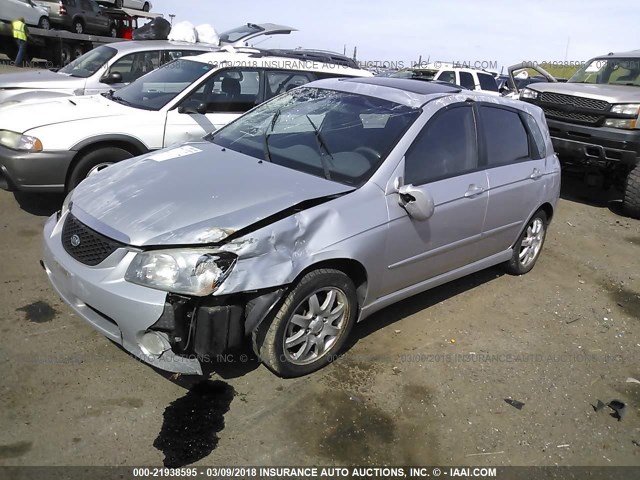 KNAFE161965323148 - 2006 KIA SPECTRA5 SILVER photo 2