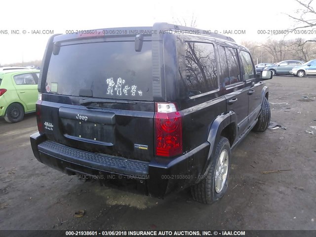 1J8HG48P77C702230 - 2007 JEEP COMMANDER BLACK photo 4