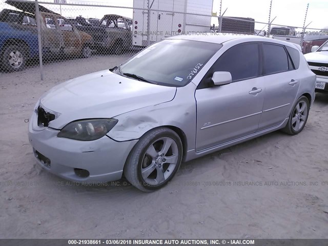 JM1BK343451278152 - 2005 MAZDA 3 HATCHBACK SILVER photo 2