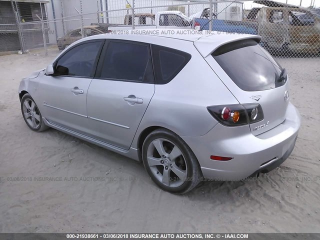 JM1BK343451278152 - 2005 MAZDA 3 HATCHBACK SILVER photo 3