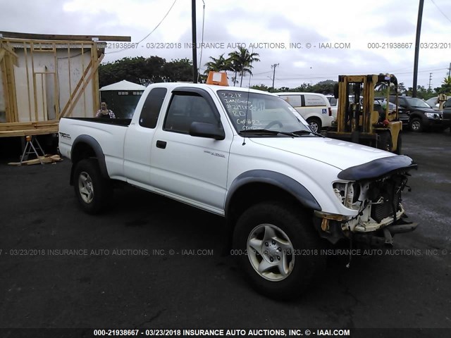 5TEWM72N01Z765808 - 2001 TOYOTA TACOMA XTRACAB WHITE photo 1