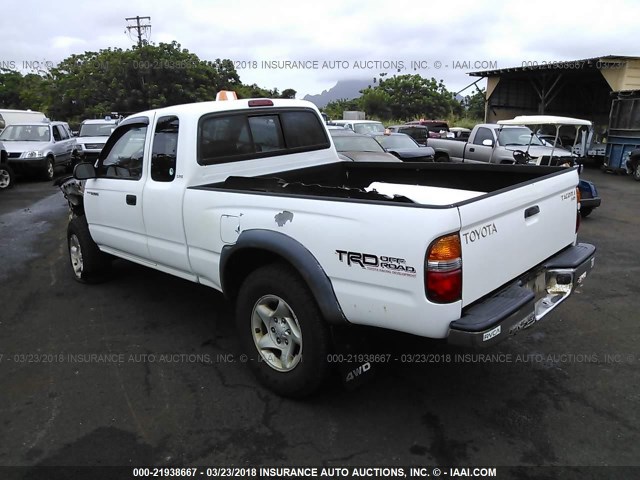 5TEWM72N01Z765808 - 2001 TOYOTA TACOMA XTRACAB WHITE photo 3