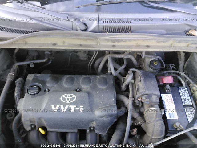 JTLKT324664051476 - 2006 TOYOTA SCION XB შავი ფოტო 10