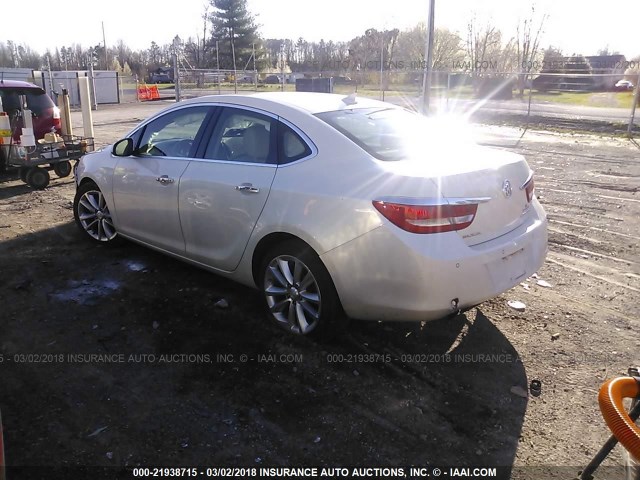 1G4PS5SK9E4156859 - 2014 BUICK VERANO WHITE photo 3