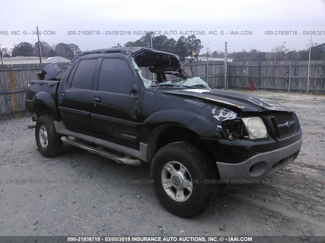 1FMZU77E92UC61916 - 2002 FORD EXPLORER SPORT TRAC  BLACK photo 1