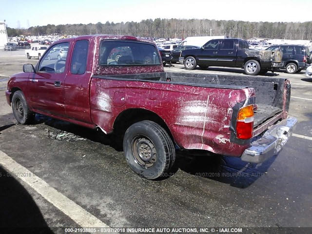 4TAVL52N1WZ041787 - 1998 TOYOTA TACOMA XTRACAB BURGUNDY photo 3