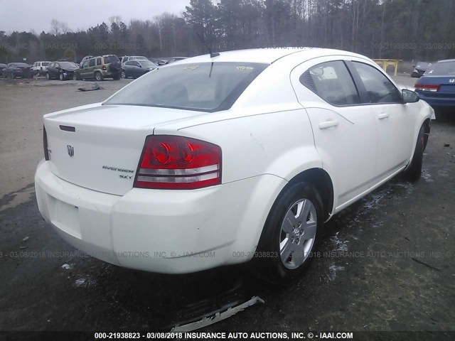 1B3CC4FB6AN215778 - 2010 DODGE AVENGER SXT WHITE photo 4