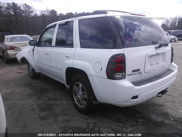 1GNDT13S082118262 - 2008 CHEVROLET TRAILBLAZER LS/LT WHITE photo 3