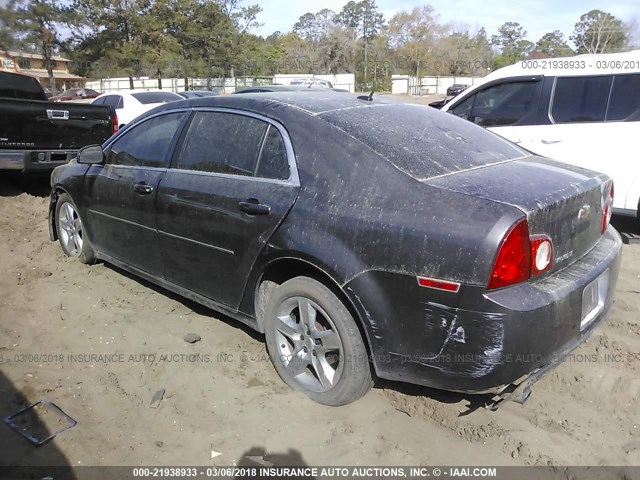 1G1ZC5EB4AF247129 - 2010 CHEVROLET MALIBU 1LT 灰色 照片 3