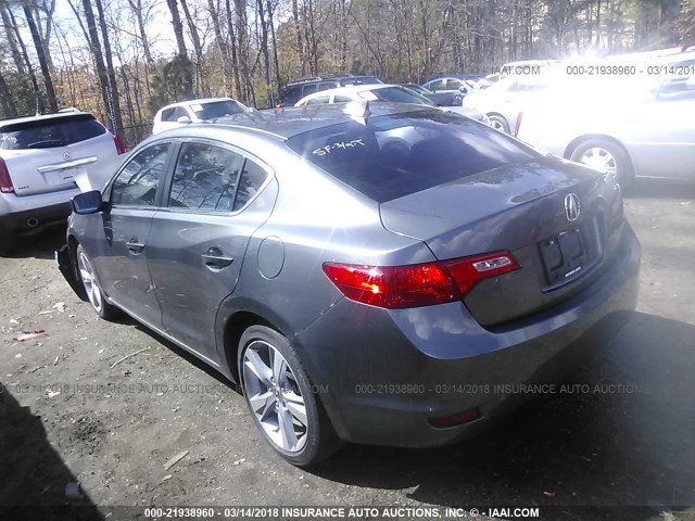 19VDE1F30EE013719 - 2014 ACURA ILX 20 GRAY photo 3