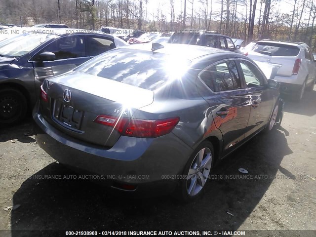 19VDE1F30EE013719 - 2014 ACURA ILX 20 GRAY photo 4