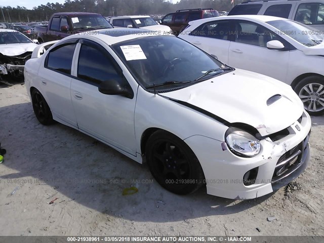 1B3ES66S74D618914 - 2004 DODGE NEON SRT-4 WHITE photo 1