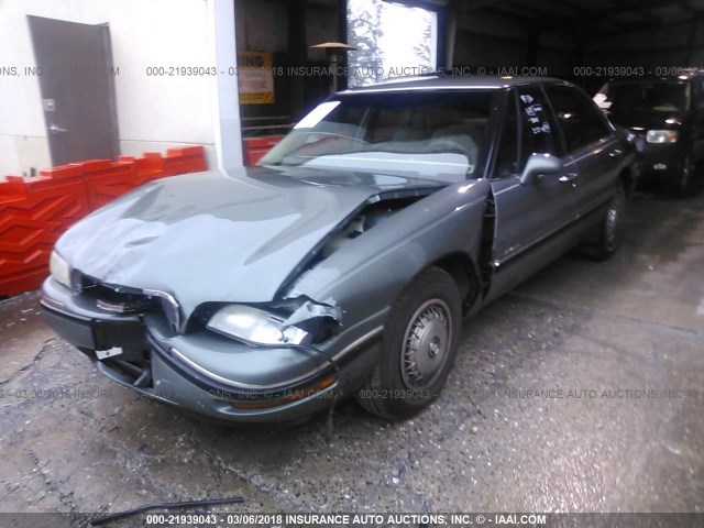 1G4HP52K6WH465608 - 1998 BUICK LESABRE CUSTOM GREEN photo 2