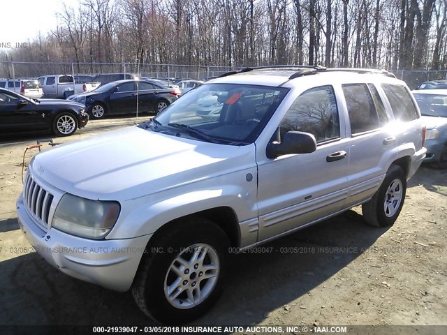 1J8GW48S84C366859 - 2004 JEEP GRAND CHEROKEE LAREDO/COLUMBIA/FREEDOM SILVER photo 2