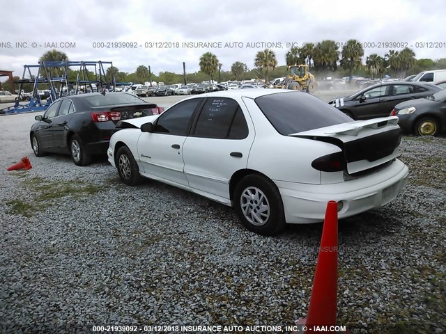 1G2JB524427366523 - 2002 PONTIAC SUNFIRE SE WHITE photo 3