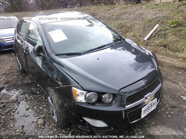 1G1JG6SB4F4160703 - 2015 CHEVROLET SONIC RS GRAY photo 6