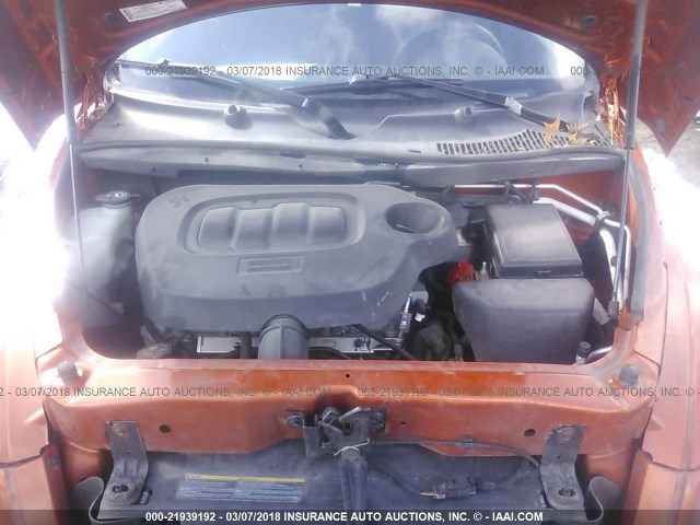 3GNDA13D88S553736 - 2008 CHEVROLET HHR LS ORANGE photo 10