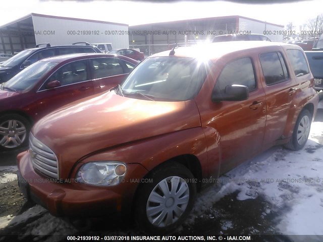 3GNDA13D88S553736 - 2008 CHEVROLET HHR LS ORANGE photo 2