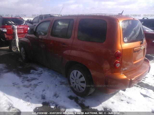 3GNDA13D88S553736 - 2008 CHEVROLET HHR LS ORANGE photo 3