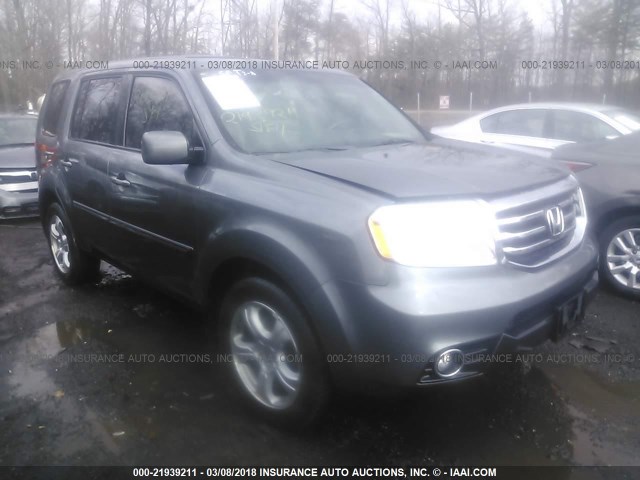 5FNYF4H50CB071455 - 2012 HONDA PILOT EXL GRAY photo 1