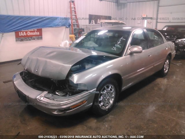 1G4CW54K014145551 - 2001 BUICK PARK AVENUE  BROWN photo 2