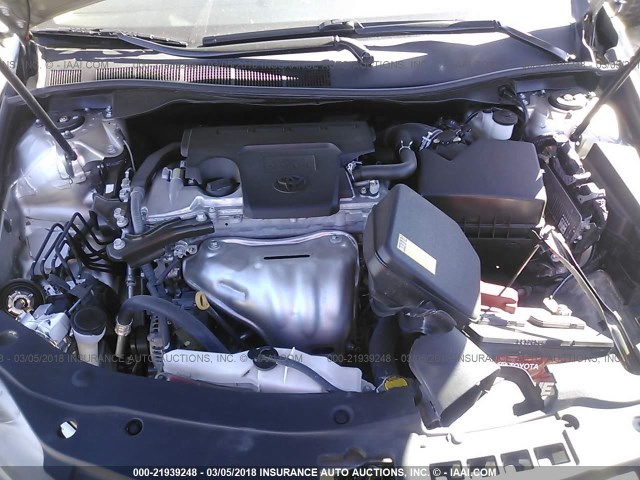 4T4BF1FK3FR447527 - 2015 TOYOTA CAMRY LE/XLE/SE/XSE GOLD photo 10