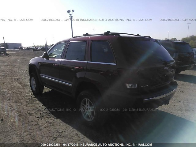 1J4HR58235C685879 - 2005 JEEP GRAND CHEROKEE LIMITED RED photo 3