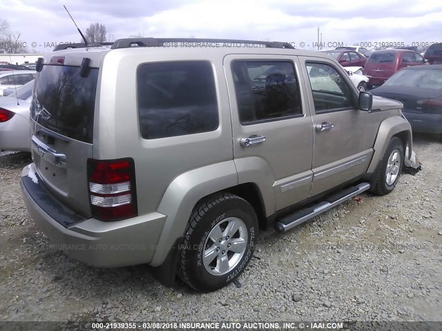 1J4PN2GK2BW536638 - 2011 JEEP LIBERTY SPORT GOLD photo 4