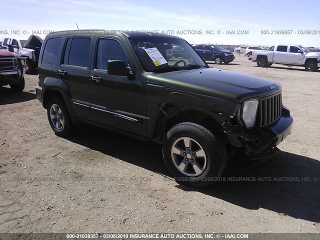 1J8GP28K38W219032 - 2008 JEEP LIBERTY SPORT 绿色 照片 1
