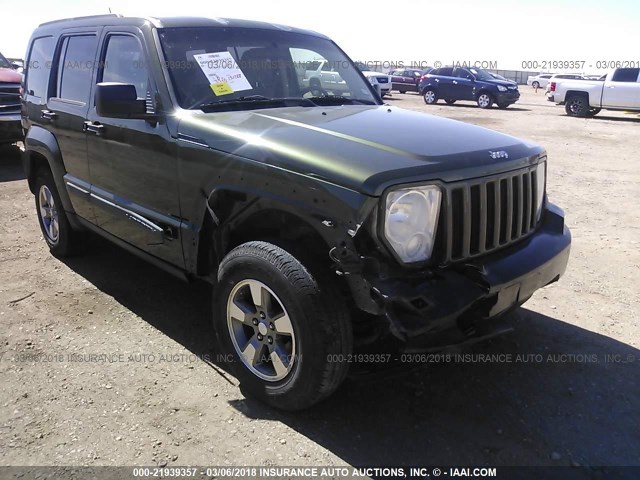 1J8GP28K38W219032 - 2008 JEEP LIBERTY SPORT GREEN photo 6