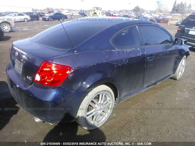 JTKDE177460119134 - 2006 TOYOTA SCION TC 蓝色 照片 4